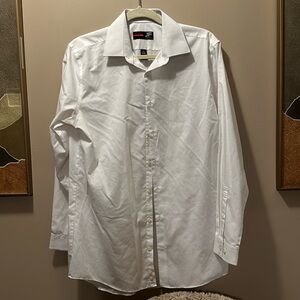 J. Ferrar White Collared Button Up